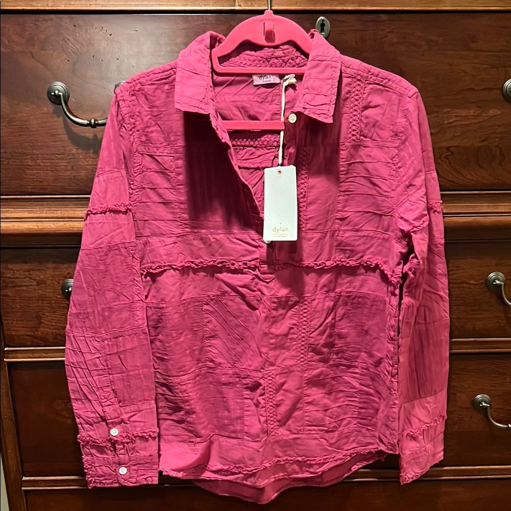 Pink Long Sleeve Blouse